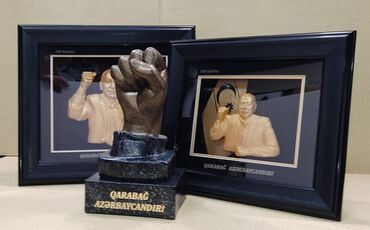 Şəkillər, tablolar: Şuşasız Qarabağ, Qarabağsız Azərbaycan yoxdur. Ölçüləri: 72 # 39 sm — 4