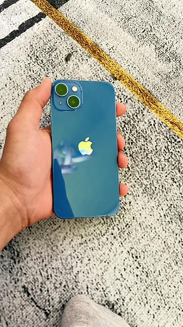 Apple iPhone: IPhone 13, Б/у, 128 ГБ, Синий, Чехол, 89 % — 1