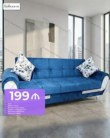 Məhsul: Divan - Ölçü: 210 sm - Mexanizm: açılan, bazalı (yataq