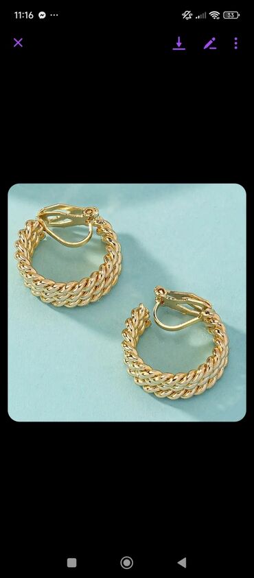 Minđuše: Par 800 din — 6