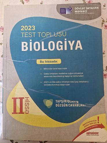 dim lüğət: 2023 Test Toplusu – Biologiya (Hissə II) – Dövlət İmtahan Mərkəzinin — 1