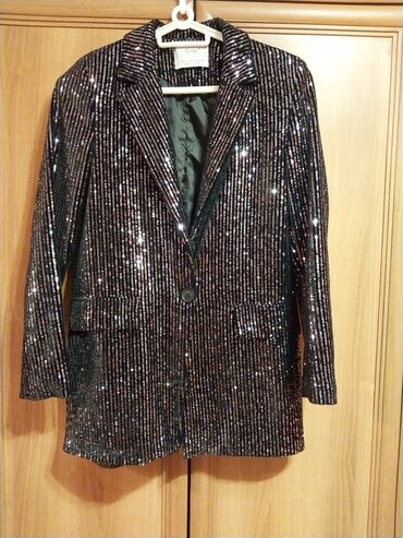 женское платье из букле: Пиджак, M