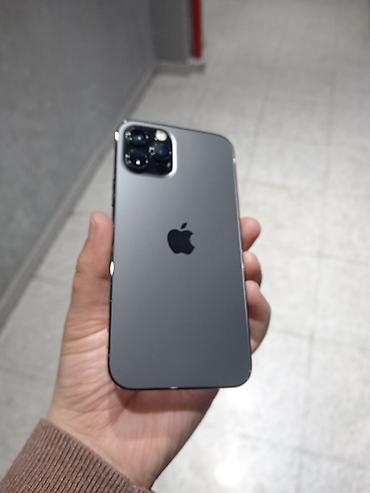 iphone se telefon: IPhone 12 Pro, 128 GB, Space Gray, Barmaq izi, Face ID — 1