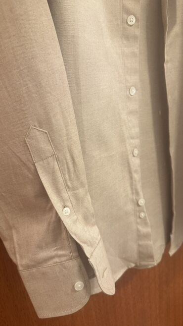 Košulje: Košulja Na duge rukave, XL, bоја - Bež, Pamuk — 12