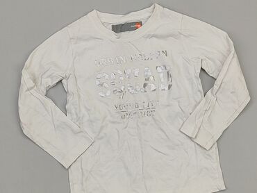 biała bluzka dziewczęca: Bluzka, 4-5 lat, 104-110 cm, stan - Dobry