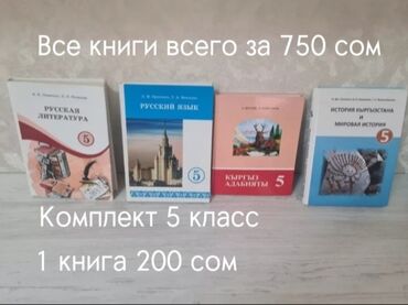 куплю книги бу бишкек: Книги для 5 класса (История,адабият,рус.литература,рус.язык)Все книги