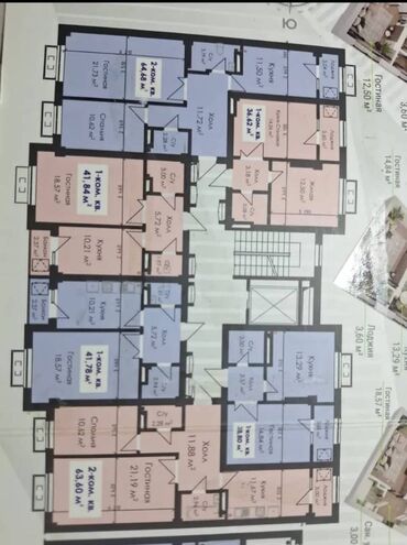 дордой аренда квартир: 1 бөлмө, 41 кв. м, Элитка, 6 кабат, ПСО (өзү оңдоп түзөтүп бүтүү үчүн)