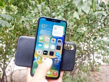 mini 5: IPhone X, Б/у, 256 ГБ, Jet Black, Наушники, Зарядное устройство, Коробка, 100 %