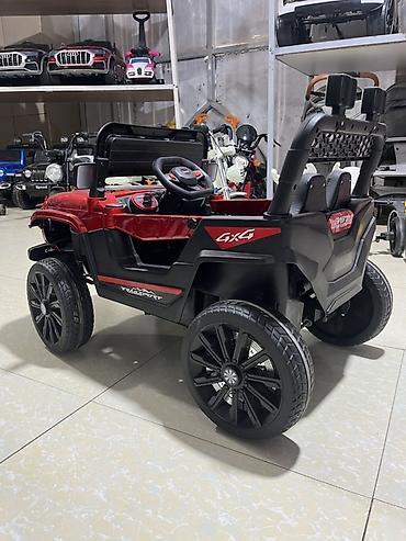 детская машинка: Uşaq üçün elektrikli off-road maşın - Korpus: qırmızı-qara rəngdə — 3