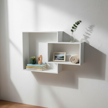 продаю полку: Полка навесная P010 (Белый) Большая и стильная настенная полка для