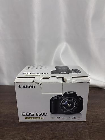 canon 650d: Canon EOS 650D DSLR – EF‑S 18-55mm III Kit - Sensor: 18.0 MP APS‑C — 2