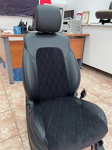 Чехлы и накидки на сиденья: Чехлы Тканевые, цвет - Черный, Hyundai, Новый, Самовывоз — 16