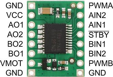 Digər ehtiyat hissələri: TB6612FNG Cüt Motor Sürücü Kartı – Yeni versiya Mini sumo, xətt — 1