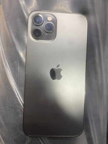 Apple iPhone: IPhone 12 Pro, Б/у, 128 ГБ, Графит, Чехол, 90 %