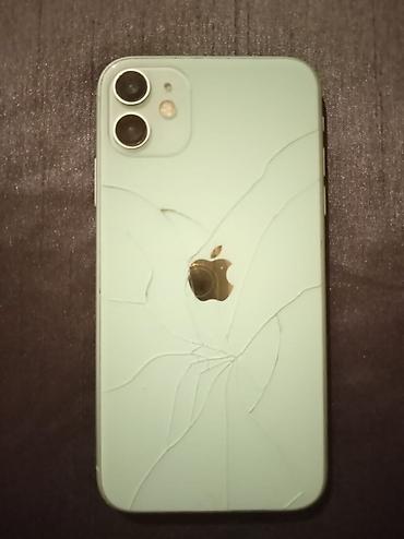 iphone 13 pro islenmis: IPhone 11, 128 GB, Yaşıl, Qırıq — 1