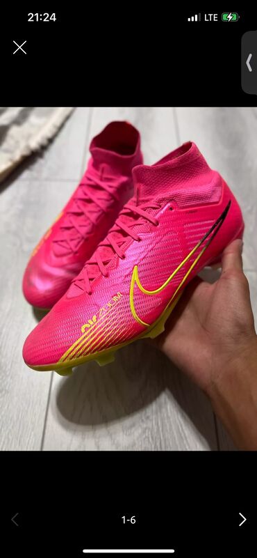 Спорт и отдых: Бутсы Nike Air Zoom Mercurial Vapor 15 FG Elite FG pink. Так же щитки