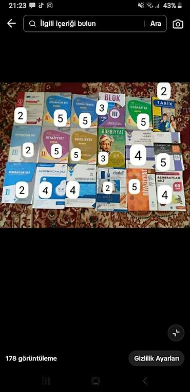 Testlər: Məhsul: Abituriyent hazırlığı üçün dərslik və test topluları dəsti — 1