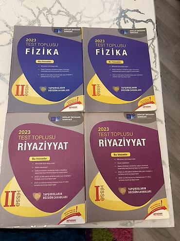 Testlər: Məhsul: 2023 “Test Toplusu” kitabları – Fizika və Riyaziyyat (I və II — 1