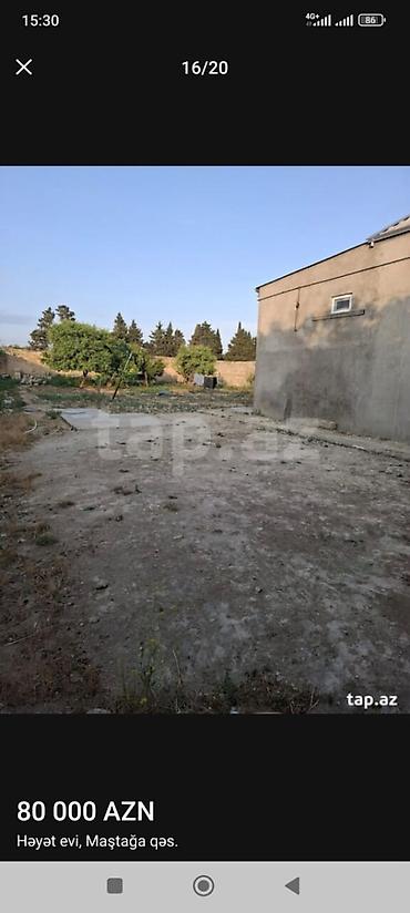 sut satisi: Maştağa qəsəbəsində 8sotun içinde həyət evi və torpaq sahəsi. - Ümumi — 10