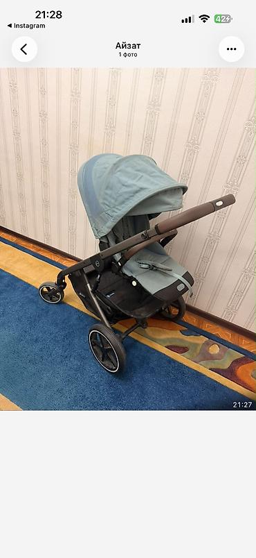 Коляски: Коляска, Cybex, цвет - Голубой, Б/у, Самовывоз — 2