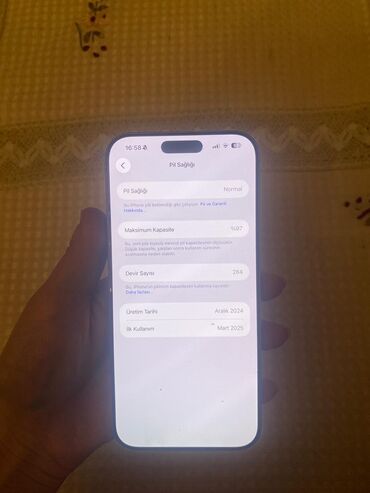 Apple iPhone: IPhone 16 Pro Max, 512 GB, Gümüşü, Face ID — 4