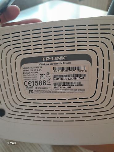 modem guclendirici: TP-Link TL-WR841N simsiz N router - Sürət: 300 Mbps 2.4 GHz — 2