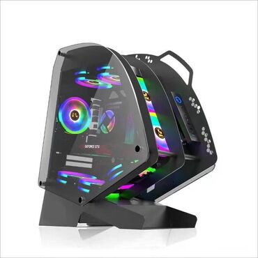 портативная приставка x7: ПК корпусу, Жаңы, ATX, түсү - Кара