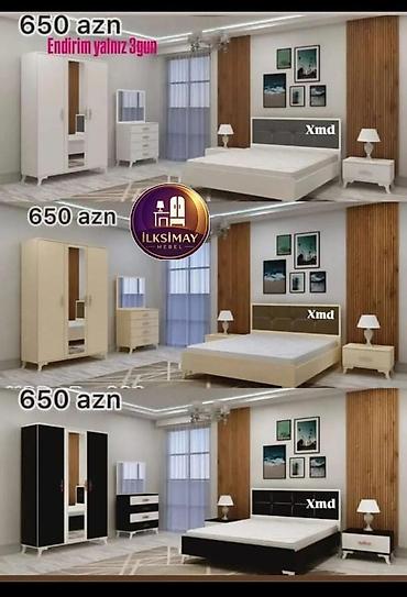 mini led: Yataq otağı mebel dəsti – 3 rəng variantı Komplektin tərkibi: - 3 — 1