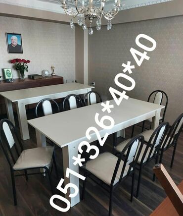 Sifarişlə masa və oturacaq dəstləri: Dördbucaq masa, Mətbəx üçün, Qonaq otağı üçün, Dəhliz üçün, 4 nəfər, Açılan, Azərbaycan, Zəmanətli -da lalafo.az — 21 Sifarişlə masa və oturacaq dəstləri: Dördbucaq masa, Mətbəx üçün, Qonaq otağı üçün, Dəhliz üçün, 4 nəfər, Açılan, Azərbaycan, Zəmanətli — 21