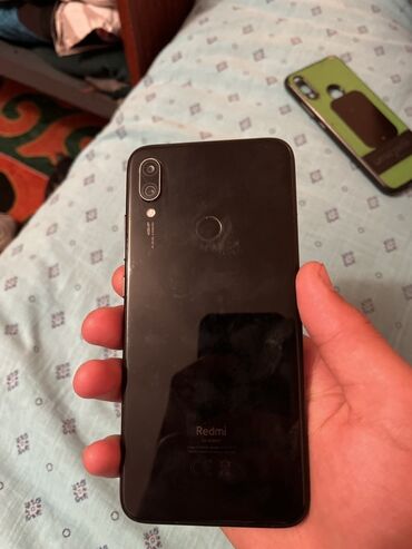 авто магитофон: Redmi, Redmi Note 7, Колдонулган, 128 ГБ, түсү - Кара, 2 SIM