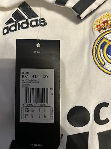 Kişi geyimləri: Futbolka, Adidas, S, rəng - Ağ — 2