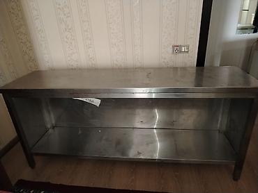 Оборудование для ресторанов, кафе: Paslanmayan poladdan (inox) iş masası/stellaj - Material: yüksək — 2