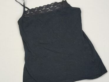 czarne koronkowe bluzki na ramiączkach: Blouse, S (EU 36), condition - Good