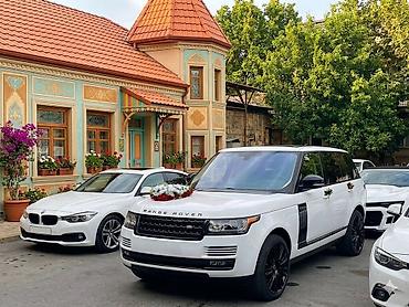 mdf qapi: Range Rover (ağ rəng) – toy və tədbir üçün bəzədilmiş VIP avtomobil — 4