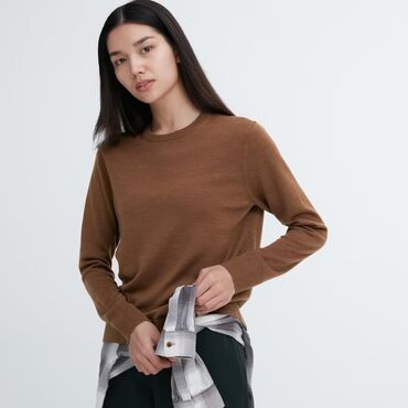 Пуловеры: Пуловер, цвет - Коричневый, S (EU 36), M (EU 38)