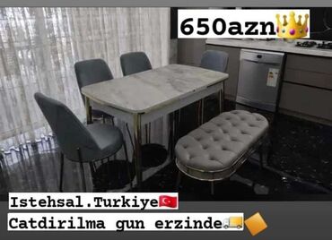 Stullar: Mətbəx üçün, Yeni, 4 stul, Türkiyə