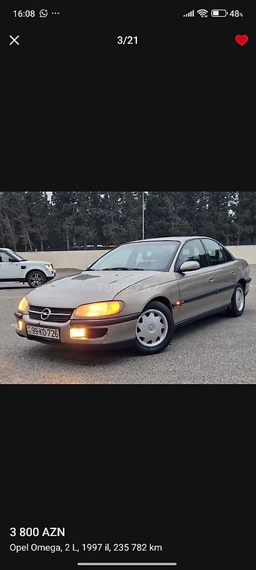 Opel: Opel Omega: 2 l | 1996 il 4190000 km Sedan -da lalafo.az — 3 Opel: Opel Omega: 2 l | 1996 il 4190000 km Sedan — 3