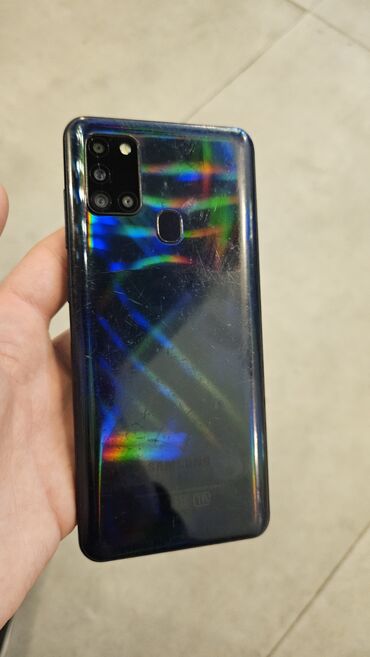 samsunq a 14: Samsung Galaxy A21S, 64 GB, rəng - Mavi, Zəmanət, Qırıq, Düyməli