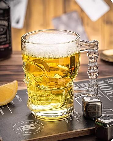 пивной кружки: 💀 Кружка-череп — твой новый must have для вечеринок! Эффектная — 1