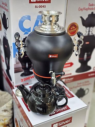 semaver: Elektrikli samovar silver model: sl-0045 elektri̇k semaver 4l — 4