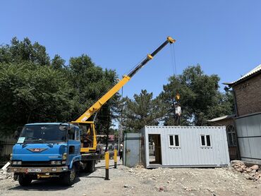 Услуги манипулятора: Кран услуга Стрела 21 метр Контейнер вагон бухта кирпич кум шагыл — 10
