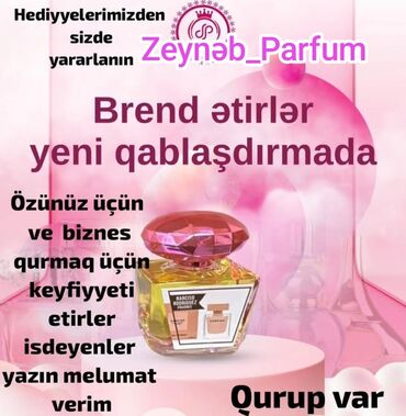 Ətriyyat: 50 ml etir 10 azn
4 etir alana 1 etir hediyye lalafo.az -da Ətriyyat: 50 ml etir 10 azn
4 etir alana 1 etir hediyye