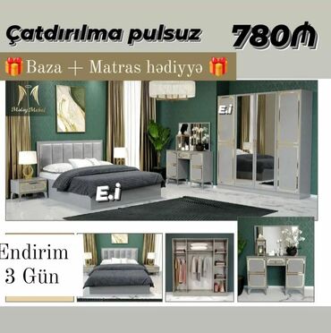 Sifarişlə yataq dəstləri: *Yataq otağı dəsti*. Sifarişlə hazırlanır *qiymət 650 azn* Rəng — 3