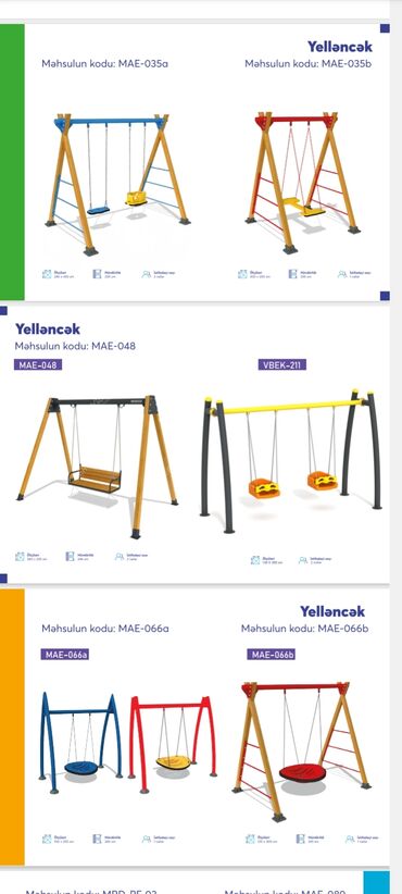 Manejlər: Uşaq meydançası üçün divara quraşdırılan oyun panelləri və yaylı — 7