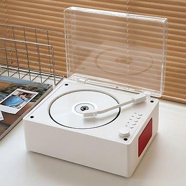 Minimalist dizaynlı stolüstü CD pleyer - Üst qapaqlı kompakt korpus
