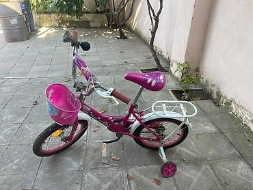 Uşaq velosiped 1) Qız uşağı üçün pink rəngli model - Təxmini 14"