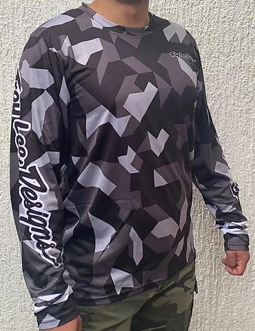 versace majca: Troy Lee Designs dres dugih rukava – kamuflažni print (sivo-crni) - — 1