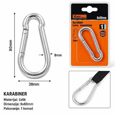 KMT Za 9369616 – Karabiner 8×80 mm Praktičan alat/pribor za kućne