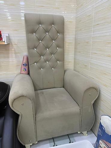 pedikür kreslosu: Pedikür/Manikür kreslosu – salon üçün rahat model - Yüksək arxalı — 1