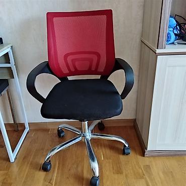 kreslo tek: İşlənmiş, Təkərli, Qolları tənzimlənmir, Parça — 2
